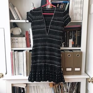 Alexander McQueen black mini dress